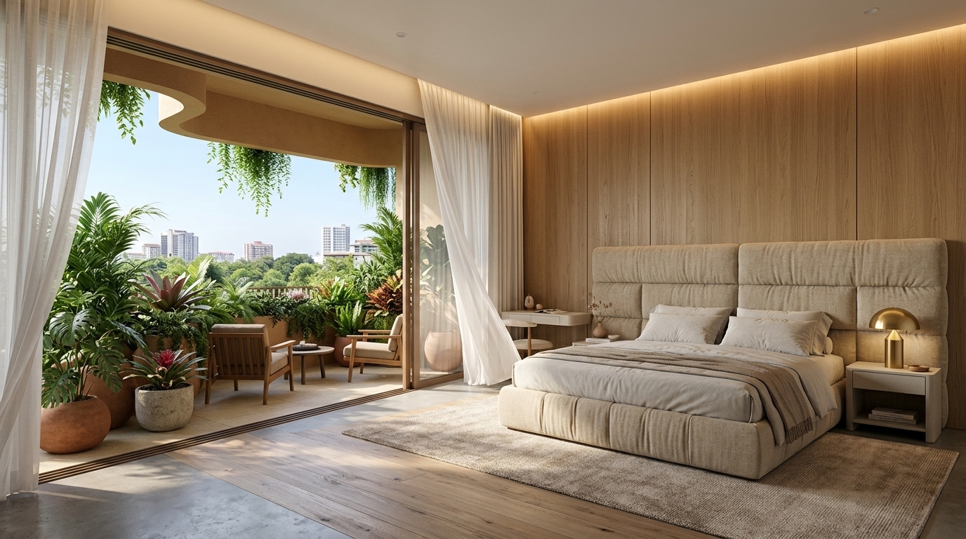 Master Suite & Private Garden Balcony